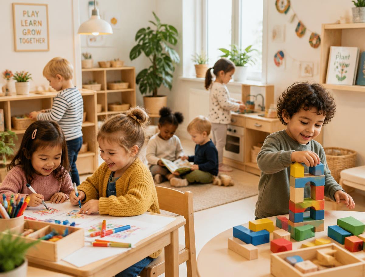 Şirinler Anaokulu'nda mutlu çocuklar
